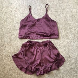 Small Pretty Little Thing purple pajama set